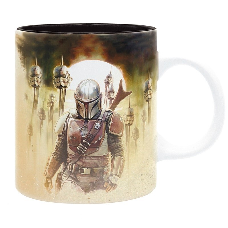 OFFICIAL STAR WARS THE MANDALORIAN MANDO CERAMIC COFFEE MUG CUP NEW & BOXED ABY 