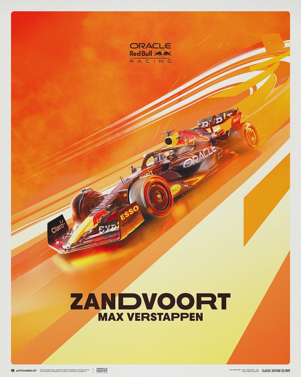 rotatie ticket sneeuw Oracle Red Bull Racing - Max Verstappen - Dutch Grand Prix - 2022 Art Print  | Buy at Abposters.com