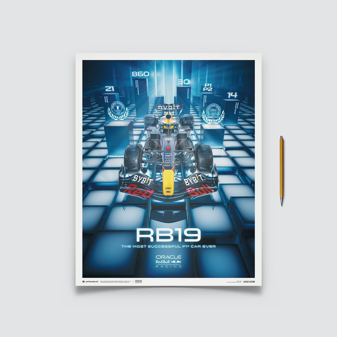 Art Print Oracle Red Bull Racing - RB19 - The Most Successful F1 Car ...
