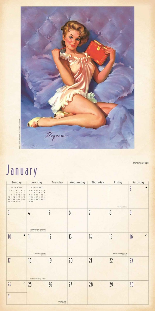 Pin Up Girls Wall Calendars 2022 Large Selection