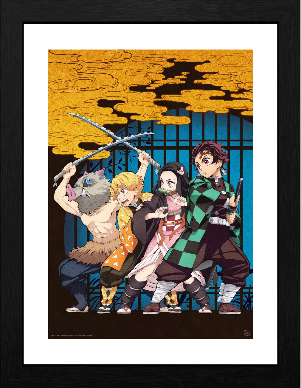 Demon Slayer Tanjiro and Nezuko Wall Scroll Poster Anime Cloth Licensed NEW