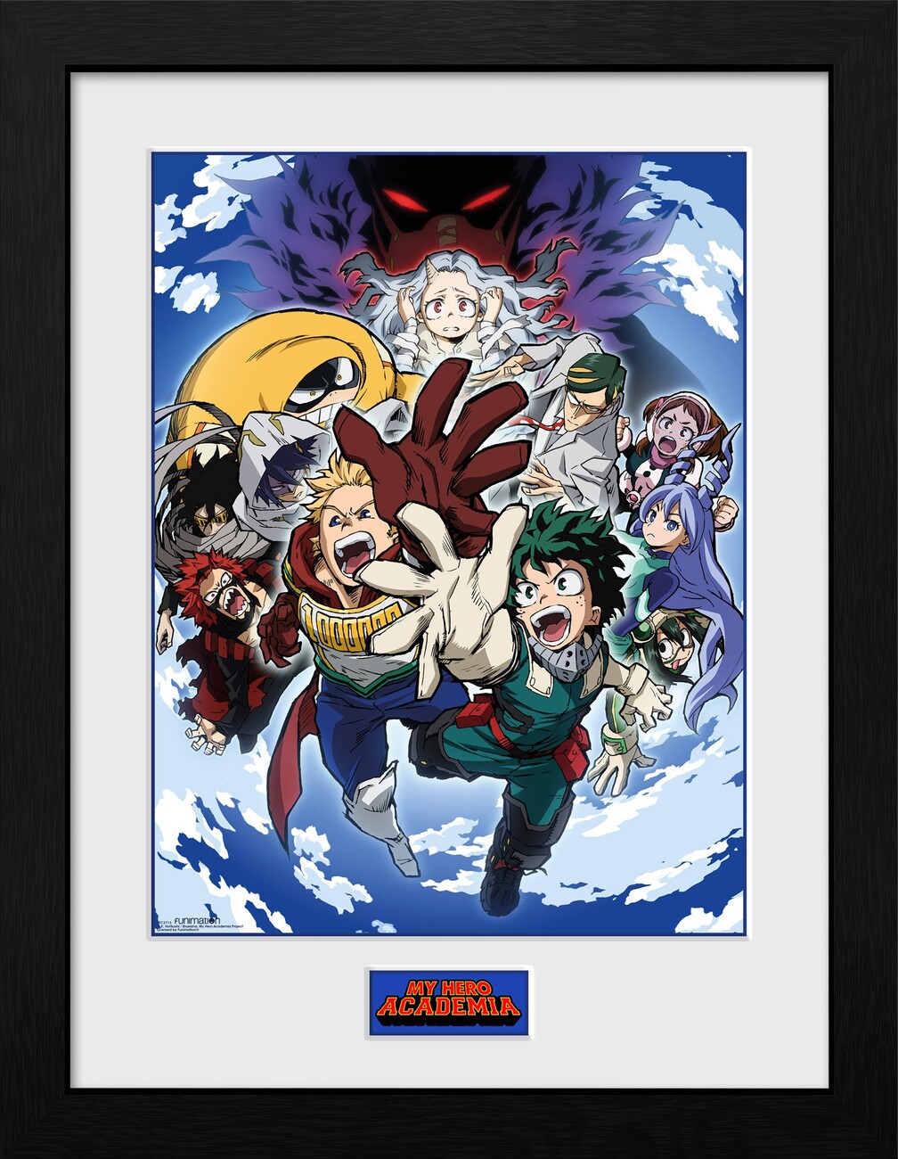 My Hero Academia: Season 4 - Key Art Wall Poster, 14.725 x 22.375, Framed