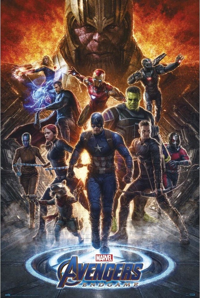 Marvel Endgame Official Superhero Movie Art Large Poster & Canvas Pictures 