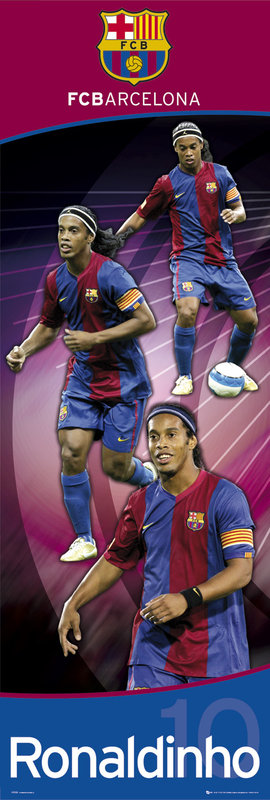 Poster Barcelona - Ronaldinho 06/07 Wall Art, Gifts & Merchandise | Abposters.com