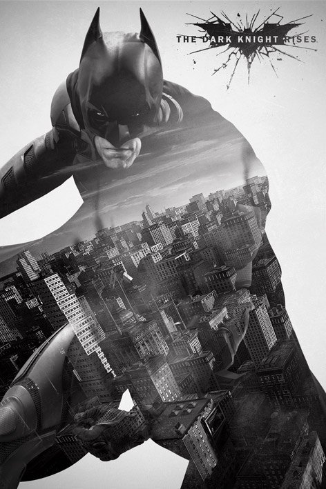 Poster BATMAN DARK KNIGHT RISES - city silhouette | Wall Art, Gifts &  Merchandise | Europosters
