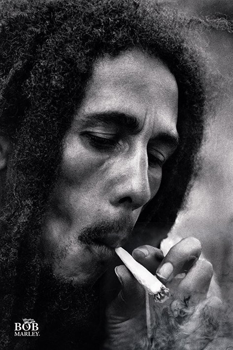 Poster Bob Marley - Smoke | Wall Art | 3+1 FREE | Abposters.com