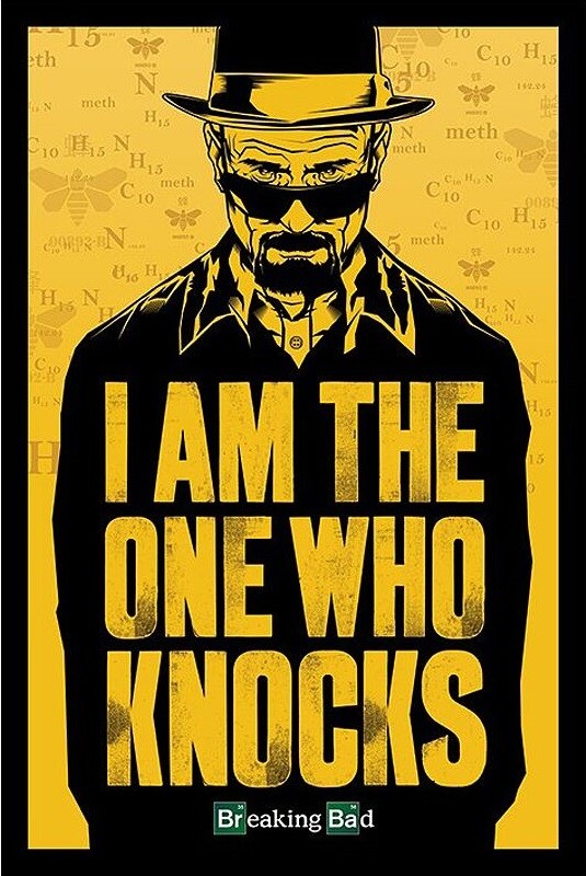 Poster Breaking Bad - I am the who knocks Wall Art, Gifts & Merchandise |