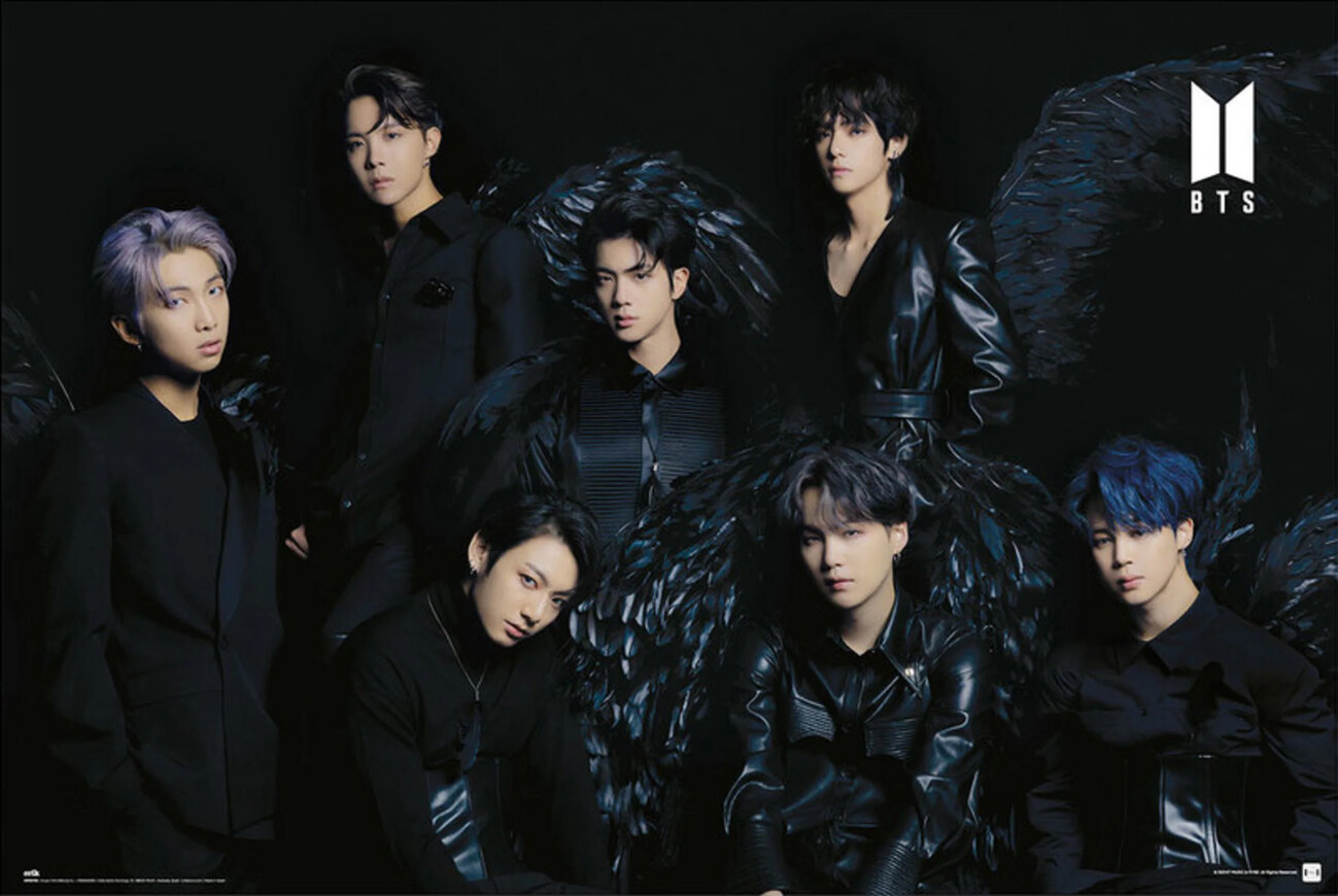Poster BTS Black Wings Wall Art, Gifts & Merchandise Europosters