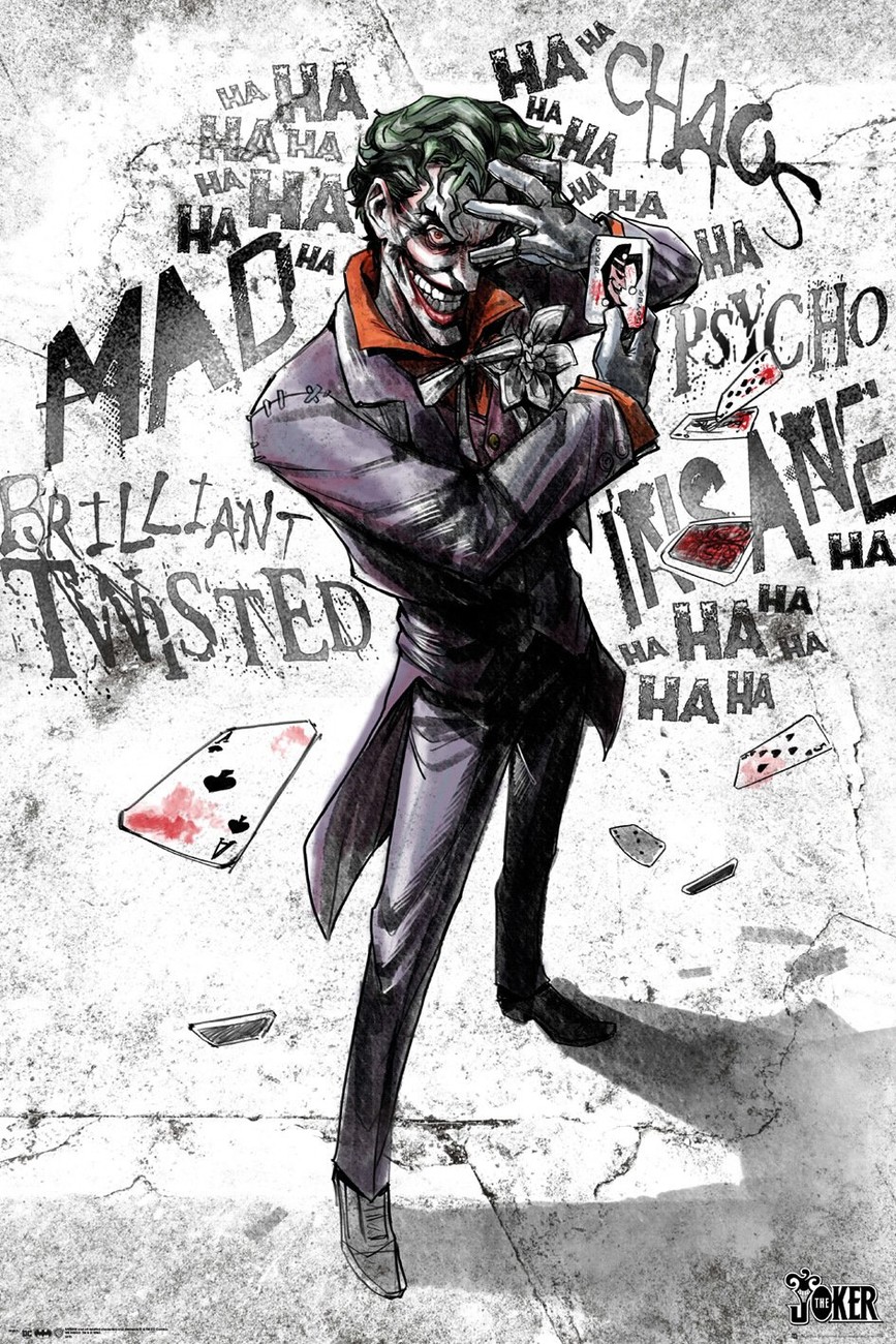 Digital Prints Prints Joker Print DC Comics Poster Joker Pop Art Art ...