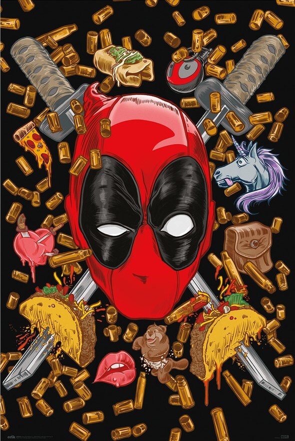 Deadpool Did Someone say Chimichangas? 12x18 Poster