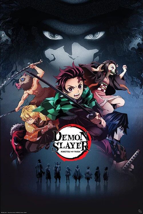 Demon Slayer - Slayers Poster Emoldurado, Quadro em