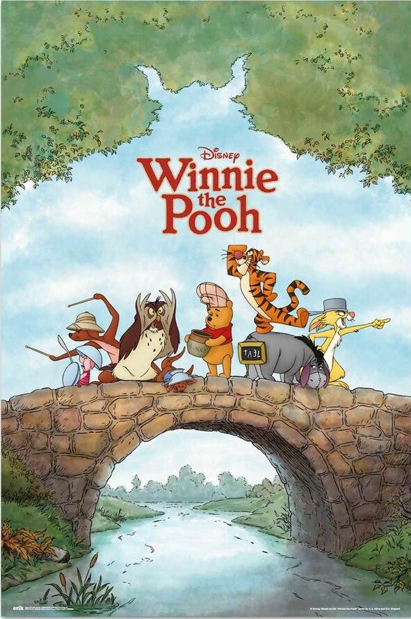 Wall Film Art Print Photo Winnie The Pooh Children's Family Animation Classic Movie Poster