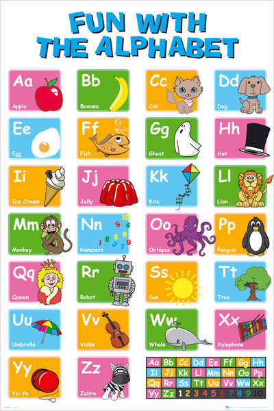 Educational alphabet Poster | All posters in one place | 3+1 FREE