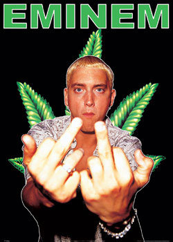 Eminem Poster - Pointing Gun Fingers - New 24x36