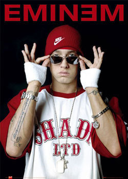 Poster Eminem - glasses, Wall Art, Gifts & Merchandise