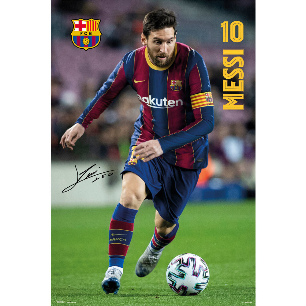 FC Barcelona - Messi 2020/2021 Poster | Sold at Europosters