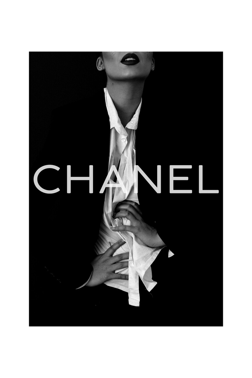 Chanel Lady in Black  White Poster A1  Buy Online in South Africa   takealotcom
