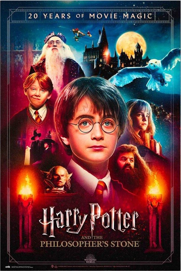 Poster Harry Potter - Philosopher's stone - 20th anniversary