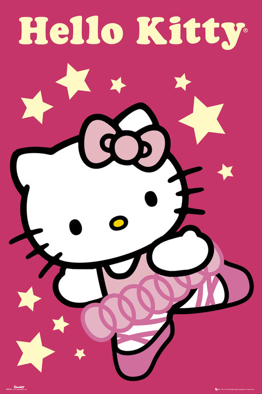 Poster HELLO KITTY Ballerina Wall Art Gifts Merchandise 