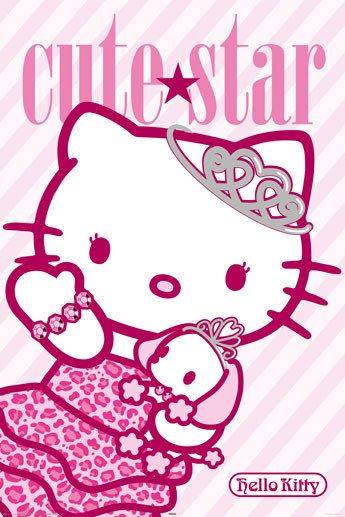 Poster HELLO KITTY - cute star