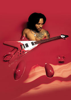 Poster Lenny Kravitz - Red | Wall Art, Gifts & Merchandise