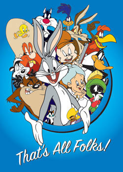 looney tunes thats all folks background