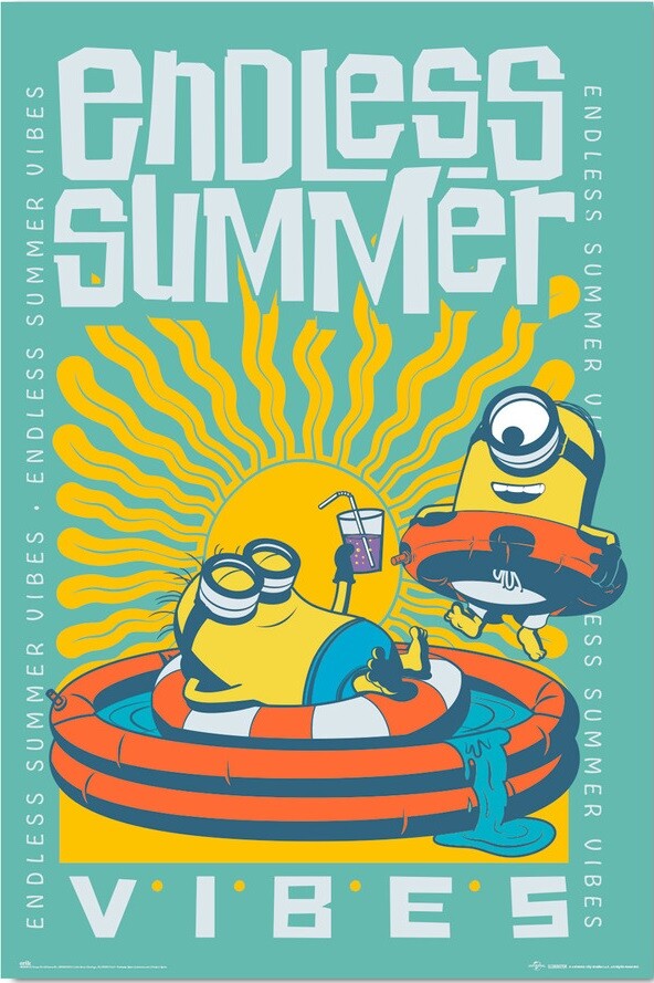 Poster Minions - Endless Summer Vibes | Wall Art, Gifts & Merchandise |  
