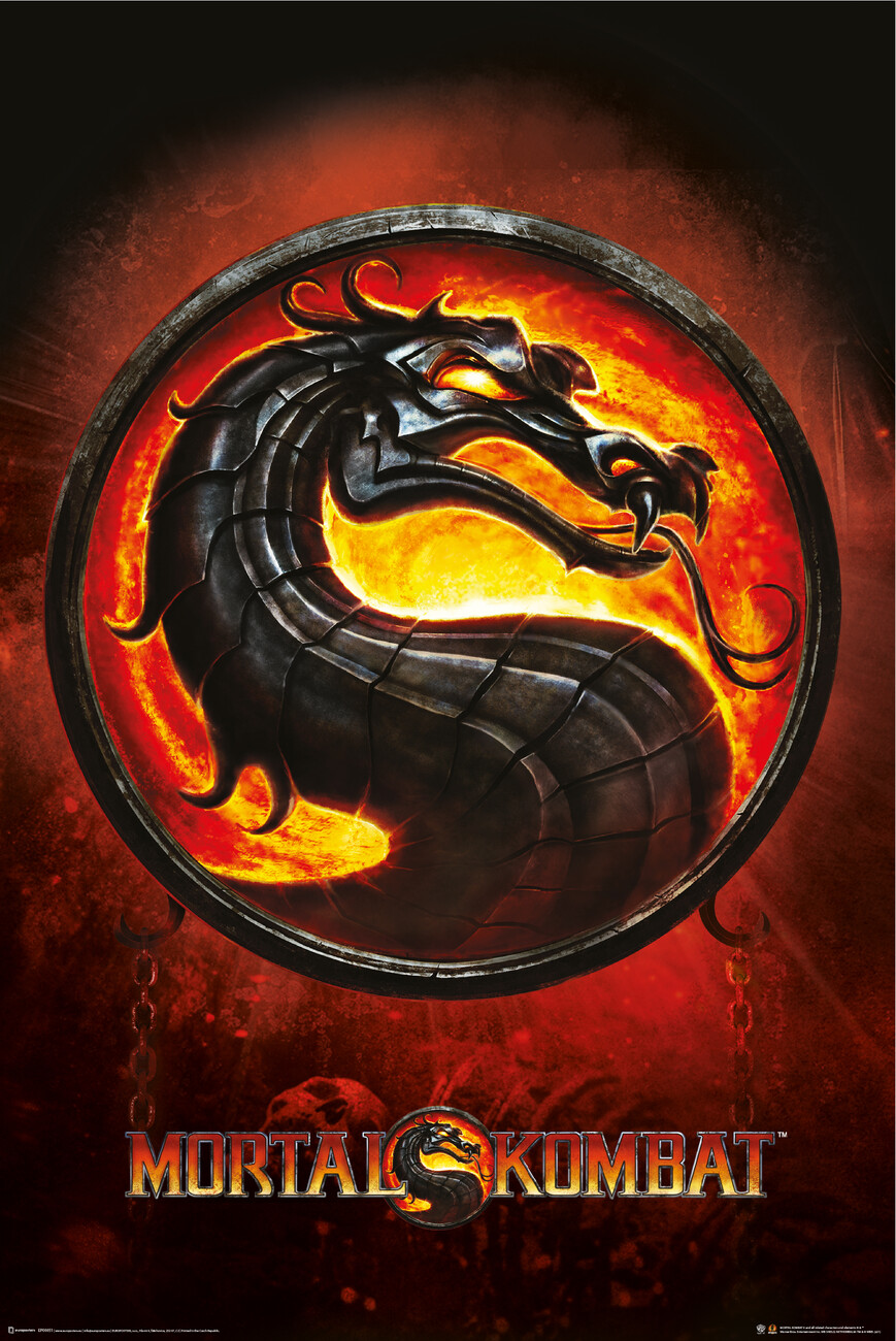 Correo aéreo si Karu Poster Mortal Kombat - Dragon | Wall Art, Gifts & Merchandise |  Abposters.com