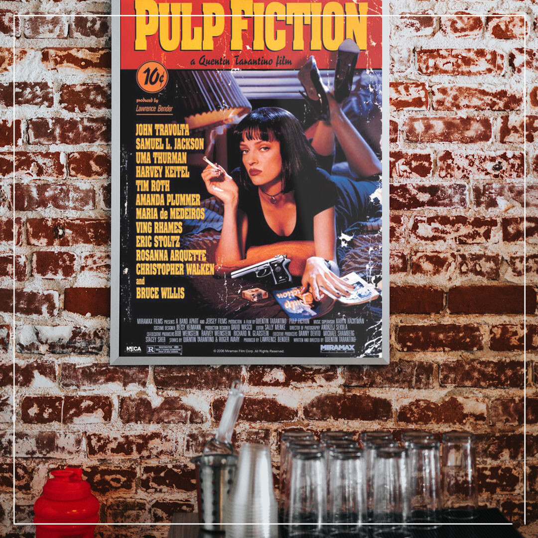 Poster con marco PULP FICTION - cover