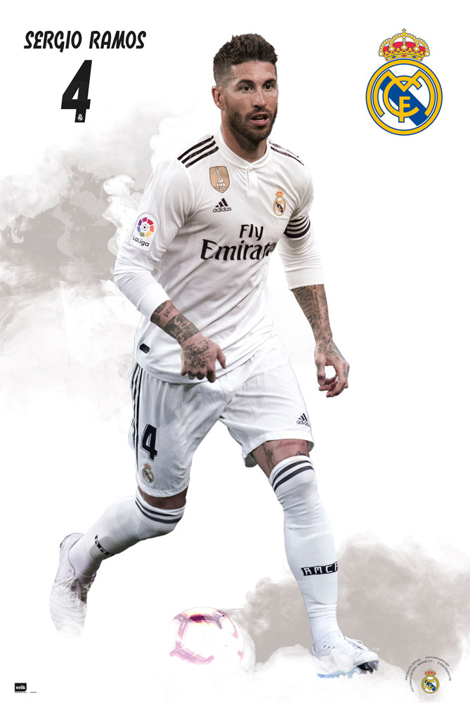 Poster Real Madrid 2018/2019 - Sergio Ramos Wall Art, Gifts & | Abposters.com