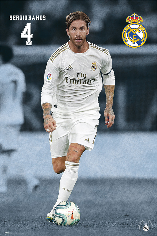Poster Real Madrid 2019/2020 - Sergio Ramos | Wall Art, Gifts Merchandise | Abposters.com