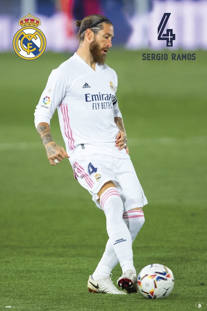 Poster Real Madrid - Sergio 2020/2021 | Gifts & Merchandise | Abposters.com