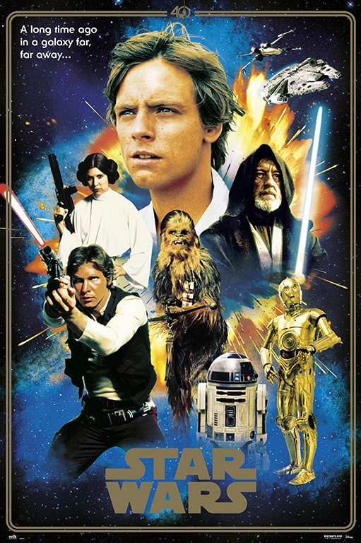 verdrievoudigen Plateau frequentie Poster Star Wars - 40th Anniversary Heroes | Wall Art, Gifts & Merchandise  | Abposters.com
