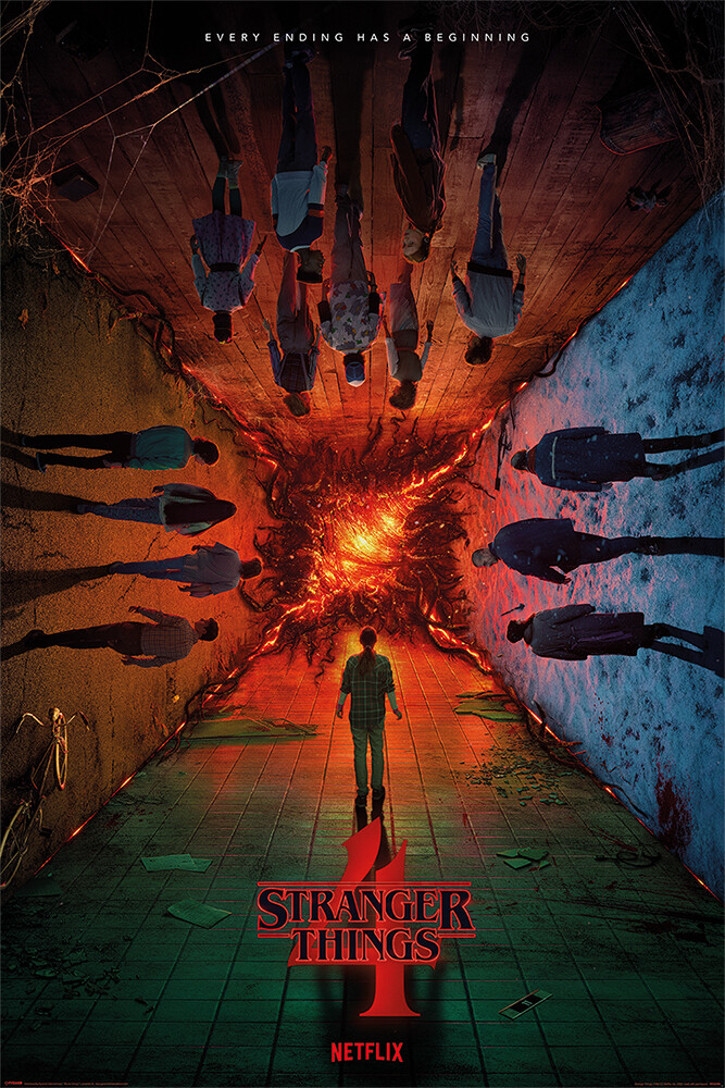 Poster Stranger Things: Season Every Ending Has A Beginning Wall Art,  Gifts  Merchandise Europosters