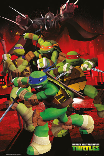 Poster Teenage Mutant Ninja Turtles - Turtles in Action, Wall Art, Gifts &  Merchandise