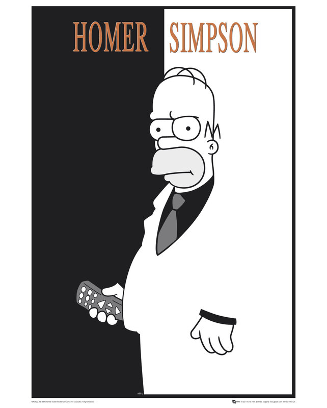 Poster THE SIMPSONS - scarface