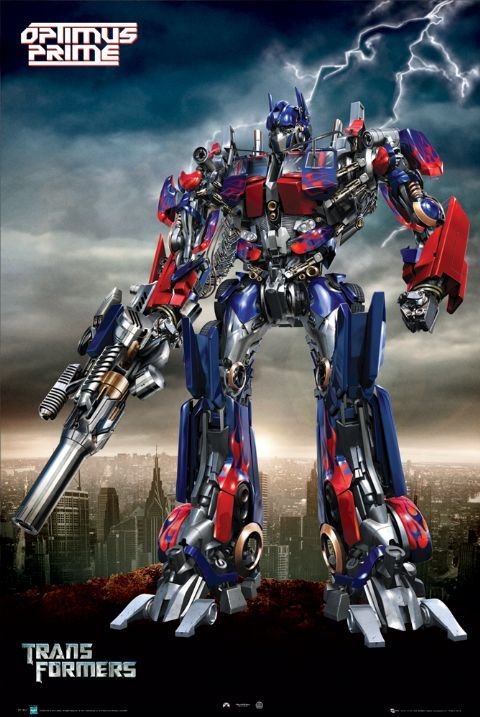 2007 TRANSFORMERS OPTIMUS PRIME POSTER 22x34 FREE SHIPPING 