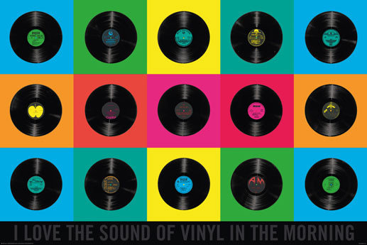 vinyl poster sold at