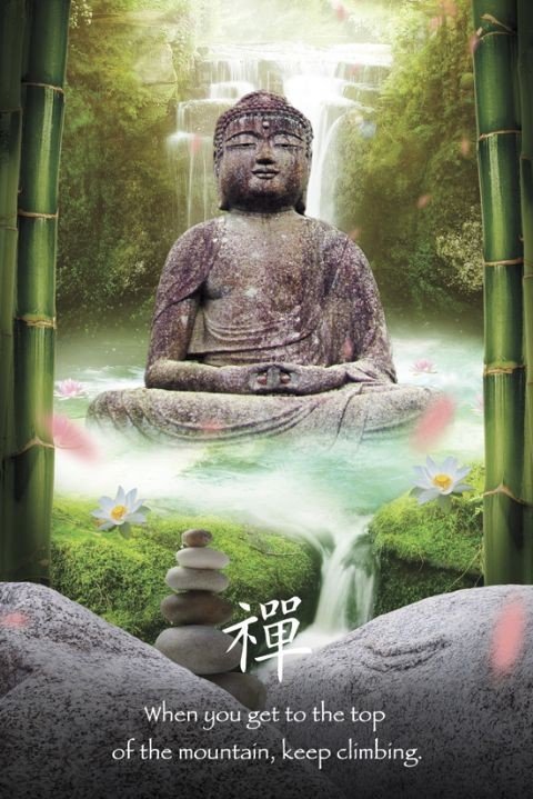 Zen stones - green Poster, Affiche | All poster chez Europosters