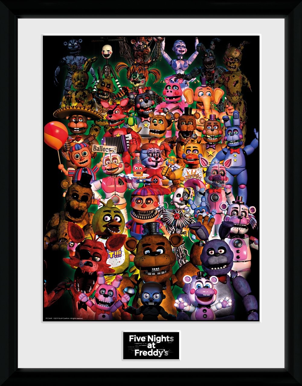 Quadro Decorativo Poster Five Nitghs At Freddy fnaf Jogo terror