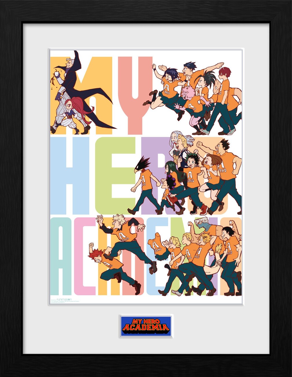 My Hero Academia - Season 4 Key Art 1 Poster Emoldurado, Quadro em
