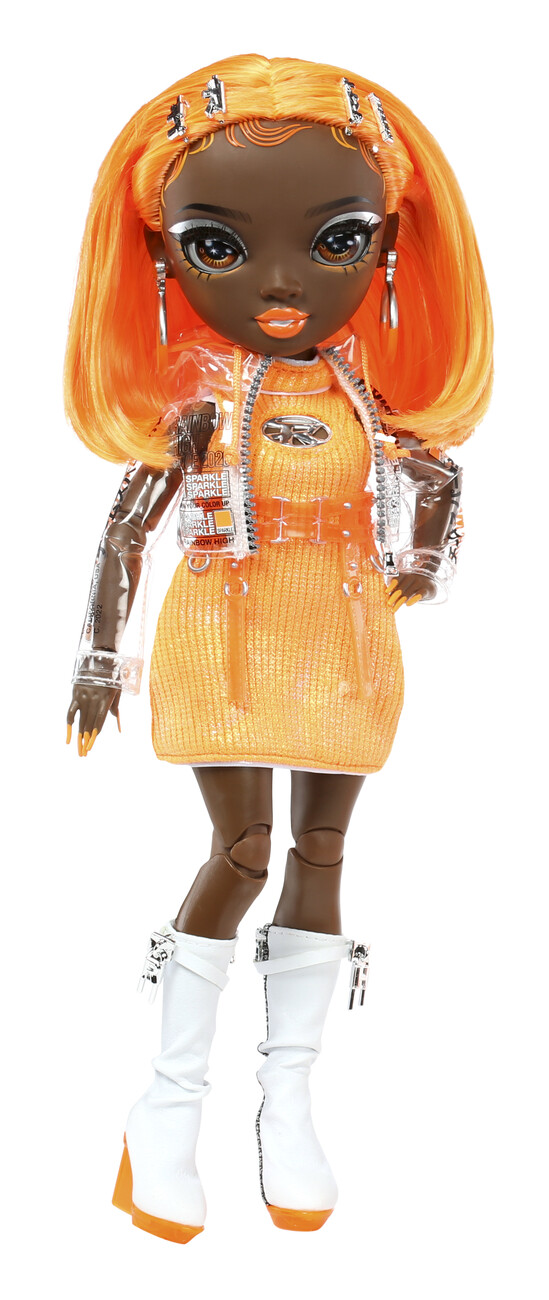 Rainbow High S23 Fashion Doll - Poupée 27 cm Michelle St Charles (Orange  Fluo) - 1 tenue, 1 paire de chaussures et des accessoires orange