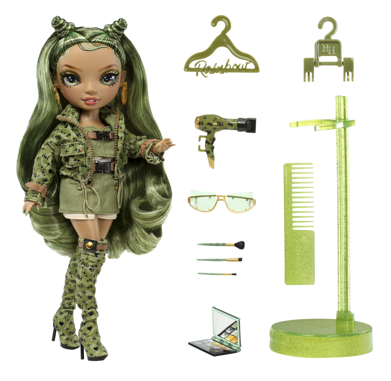 Toy Rainbow High S23 Fashion Doll- Olivia Woods (Green)