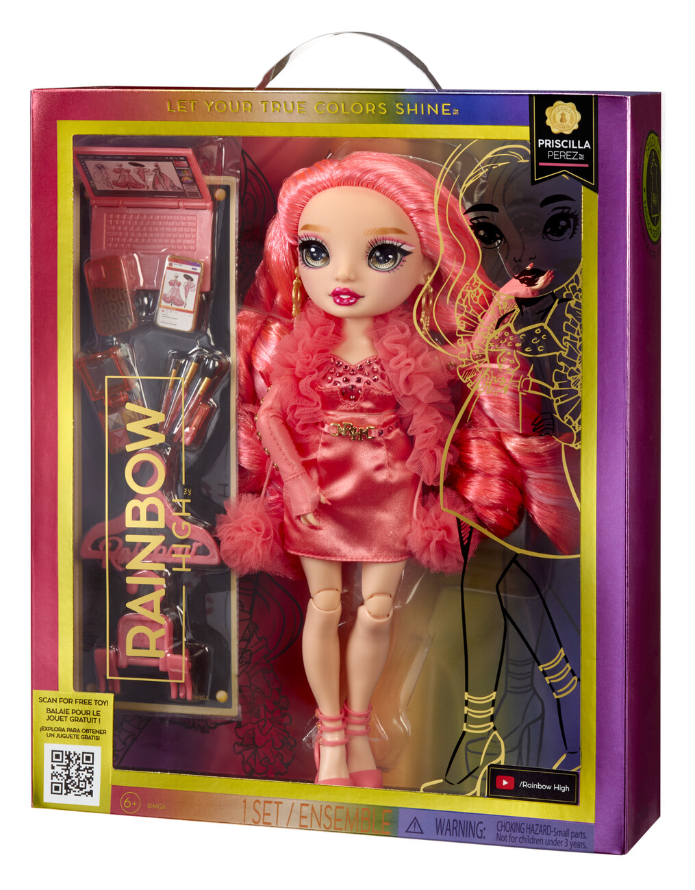 Rainbow High S23 Fashion Doll- Priscilla Perez (Pink) | Tips for ...