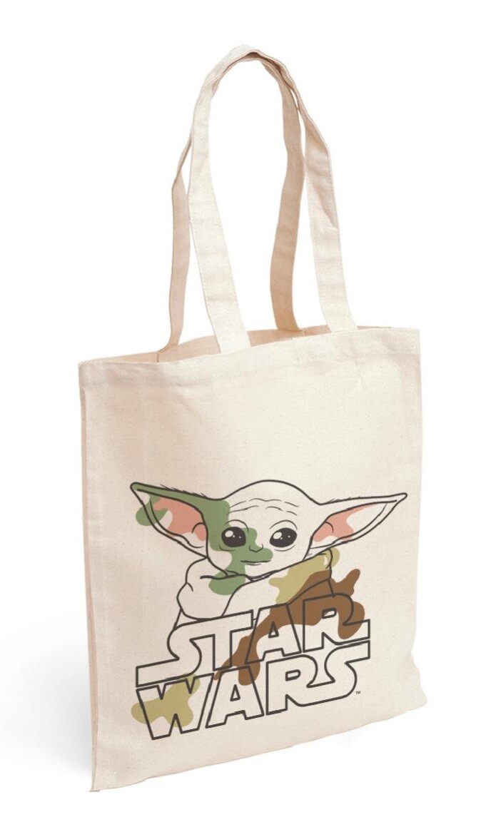 Star Wars The Mandalorian Baby Yoda Reusable Shopping  Tote Bag NEW 