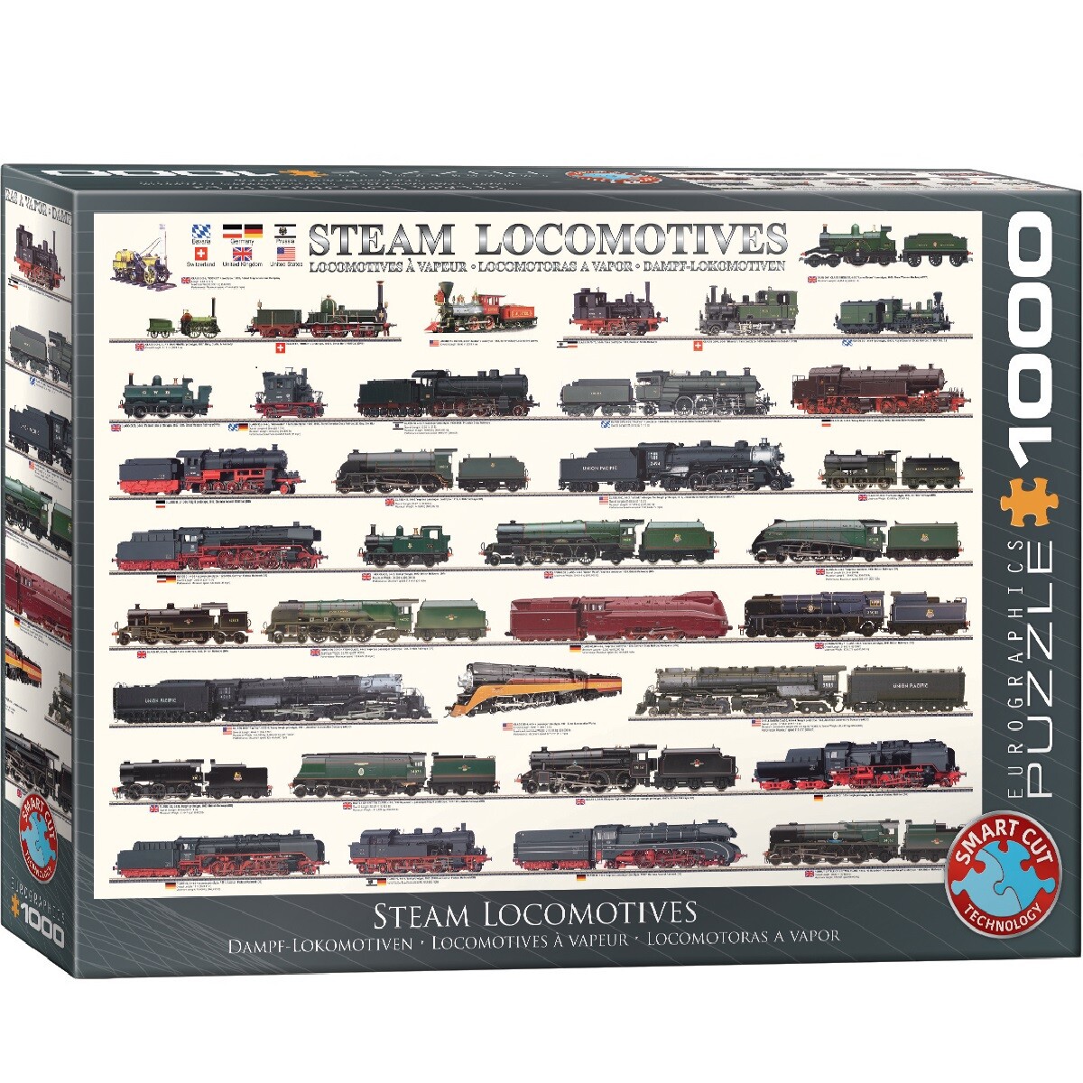 Eurographics Steam Locomotives Jigsaw Puzzle 1000 Pieces world trains EG60000090 