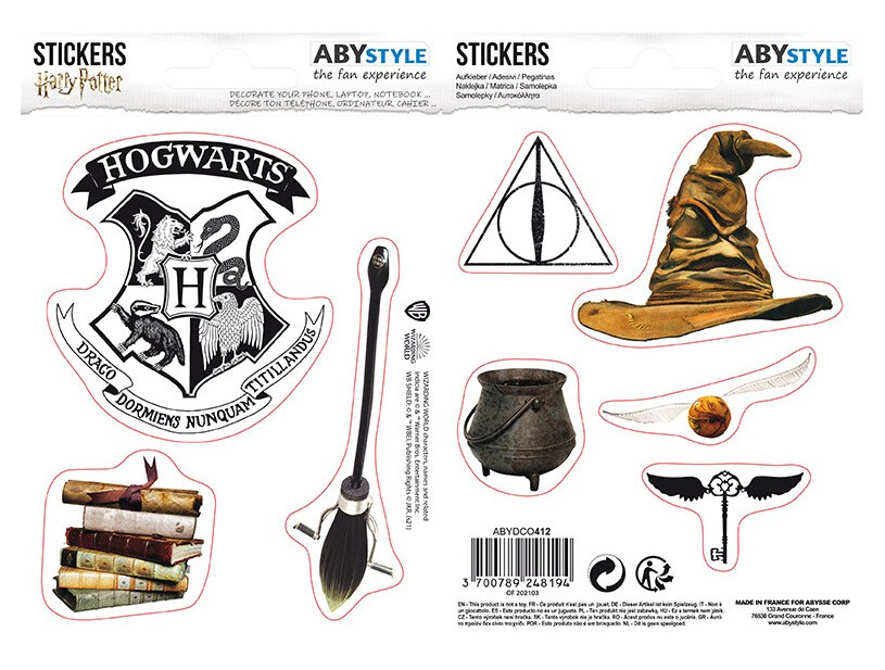 Harry Potter: Sheets Magical Objects Stickers - Merchoid