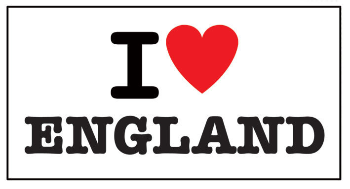 LOVE ENGLAND Sticker