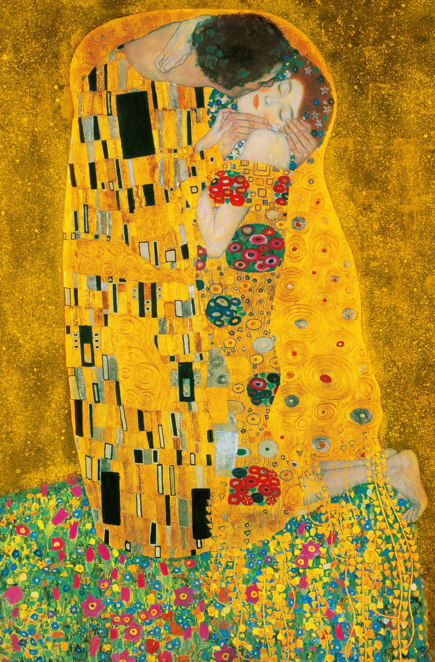 Gustav Klimt - Suudelma, 1907-1908 Tapetti, Valokuvatapetti 