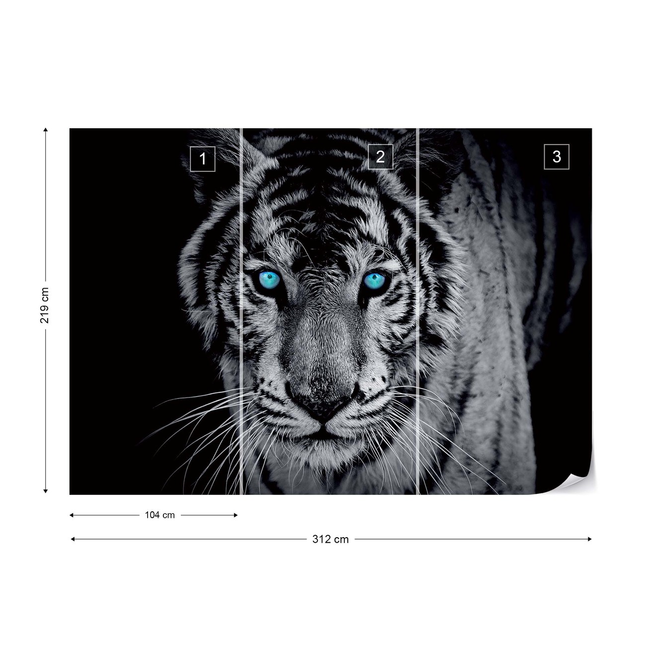 Tiger Wall Paper Mural | Buy at EuroPosters